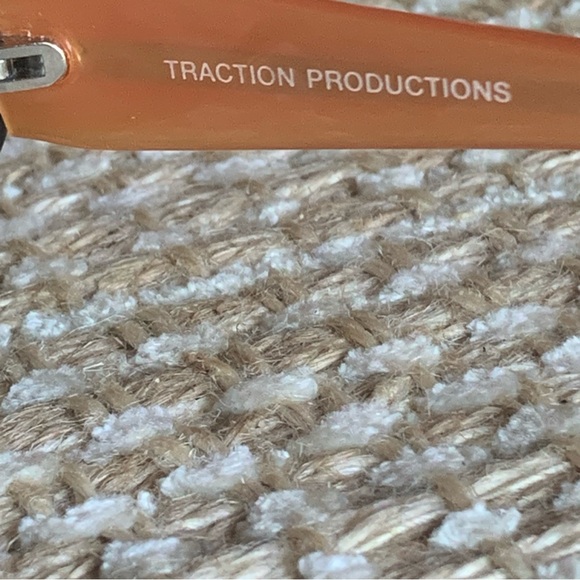 Traction Productions Messine Noirany Black Orange 52mm 18 Glasses Frames RX-able - Picture 7 of 11